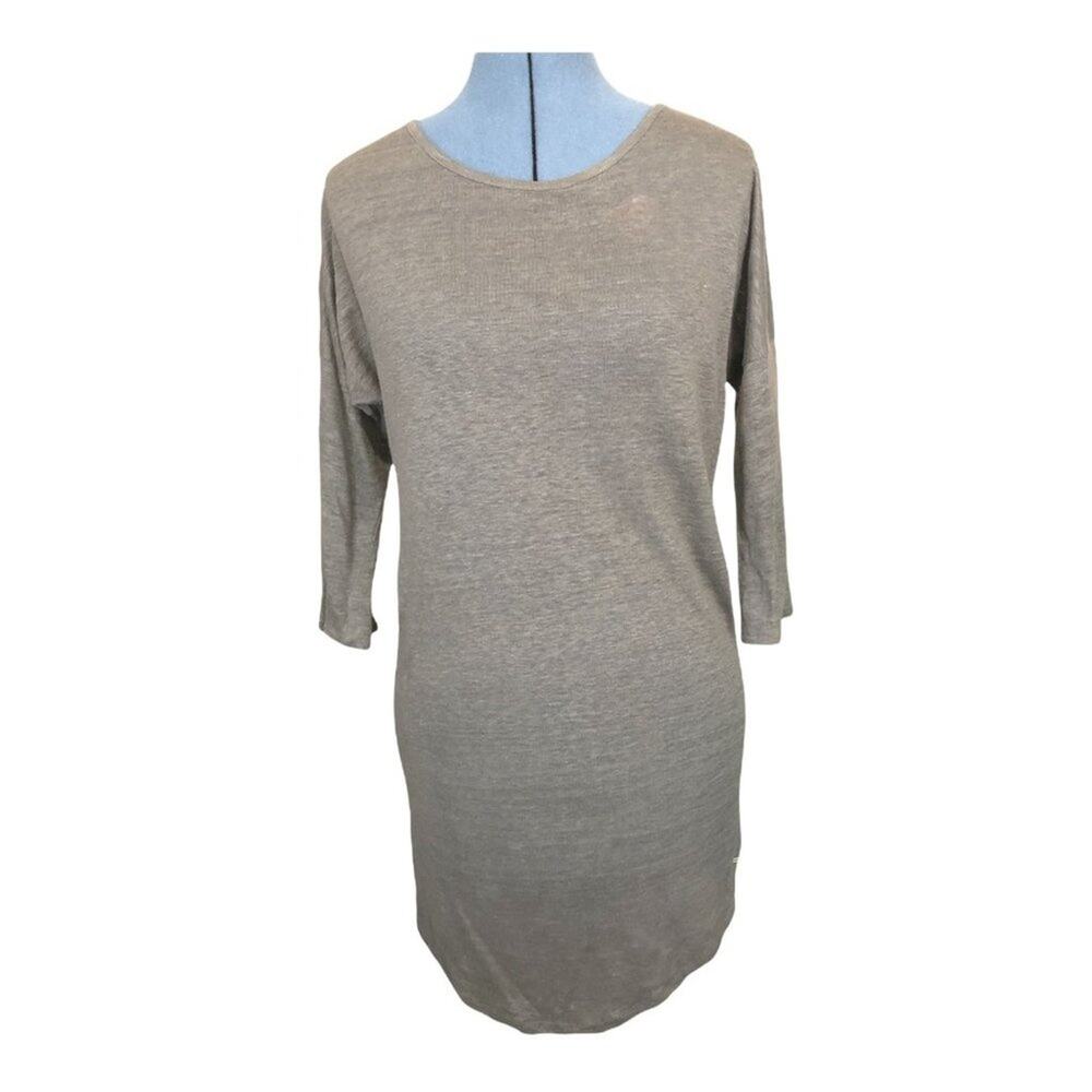 Et Vous asymmetric 3/4 sleeve grey dress tunic